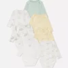 0-36mths | 7pk disney's dumbo long sleeve bodysuits