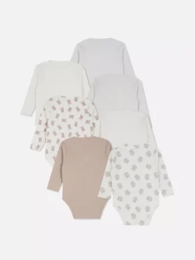 0-36mths | 7pk long sleeve bodysuits