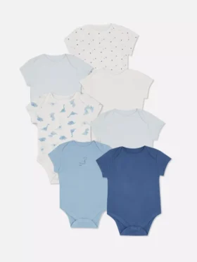 0-36mths | 7pk short sleeve bodysuits