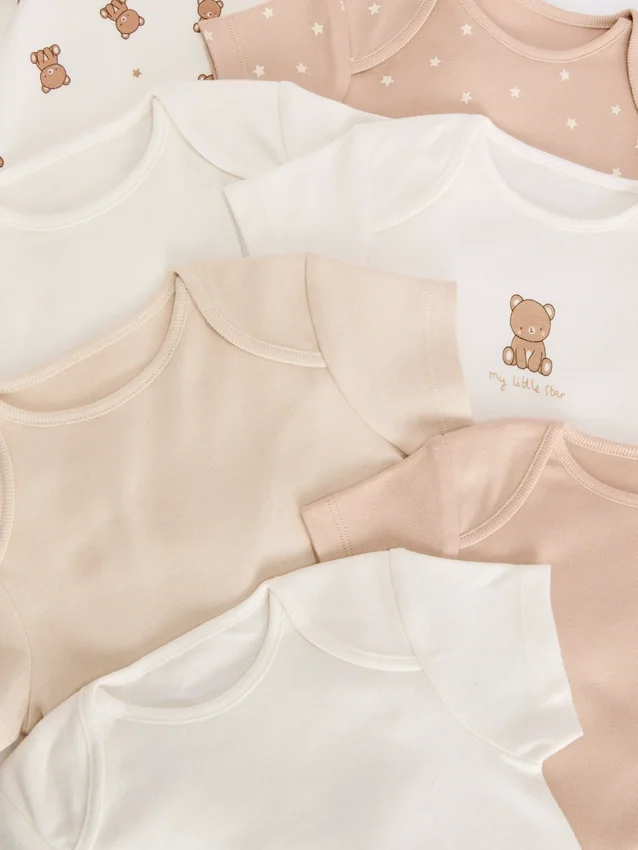 0-36mths | 7pk short sleeve bodysuits