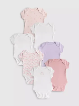 0-36mths | 7pk short-sleeve onesies