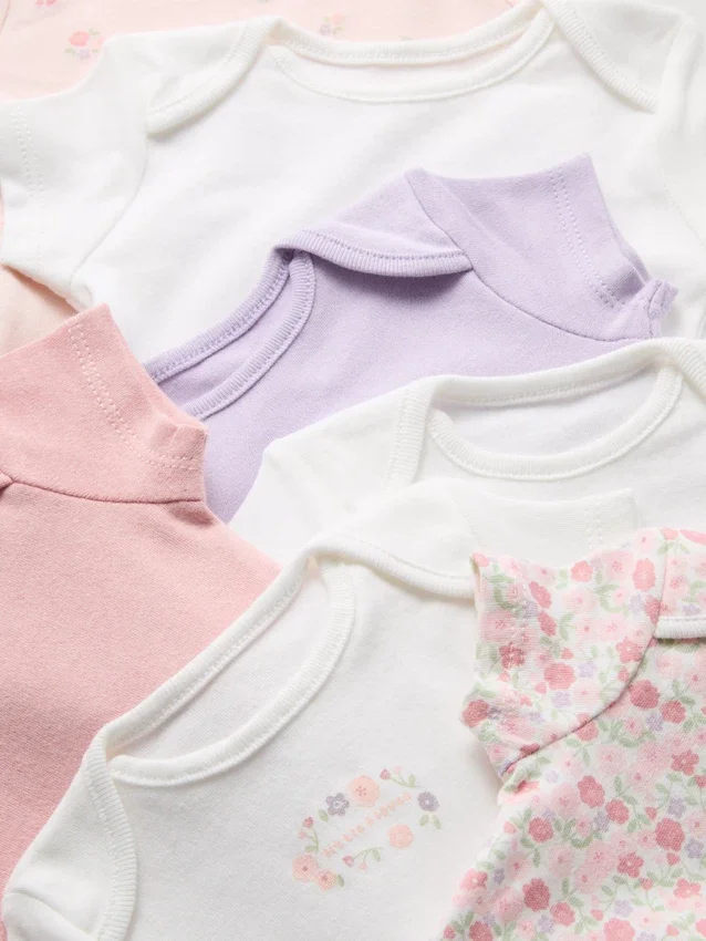 0-36mths | 7pk short-sleeve onesies