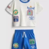 0-36mths | basketball graphic t-shirt and shorts set