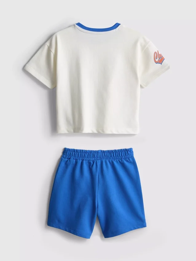 0-36mths | basketball graphic t-shirt and shorts set