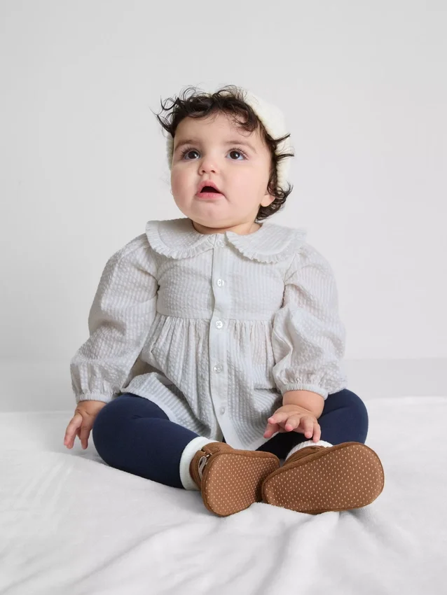 0-36mths | collared long-sleeve blouse
