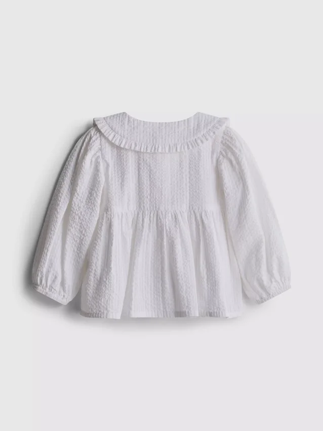 0-36mths | collared long-sleeve blouse