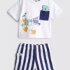 0-36mths | disney's donald duck boxy t-shirt and shorts set