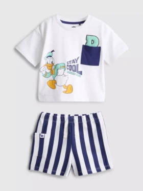 0-36mths | disney's donald duck boxy t-shirt and shorts set