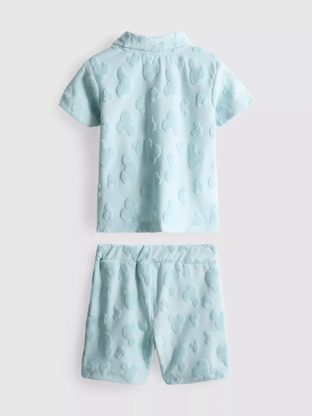 0-36mths | disney's mickey mouse terry shirt and shorts set