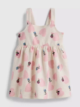 0-36mths | disney's minnie mouse and daisy duck textured smock dress
