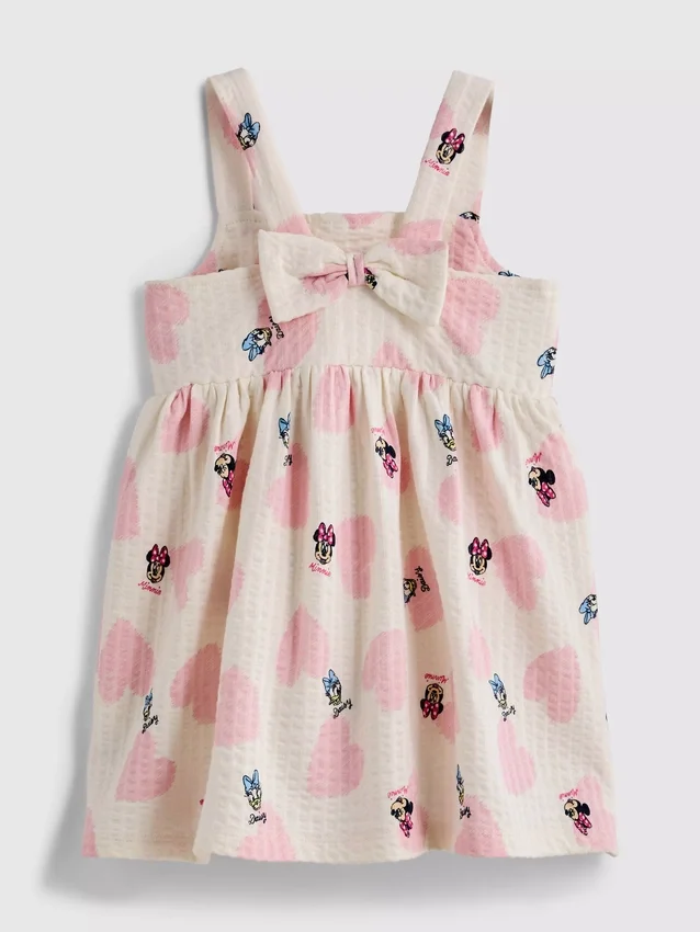 0-36mths | disney's minnie mouse and daisy duck textured smock dress
