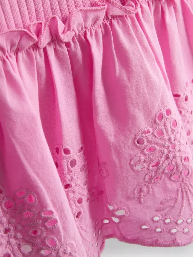 0-36mths | eyelet sleeveless top and shorts set