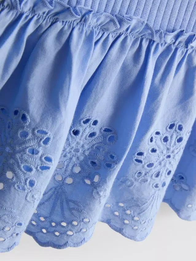 0-36mths | eyelet sleeveless top and shorts set