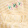 0-36mths | floral embroidered peplum-hem top and shorts set