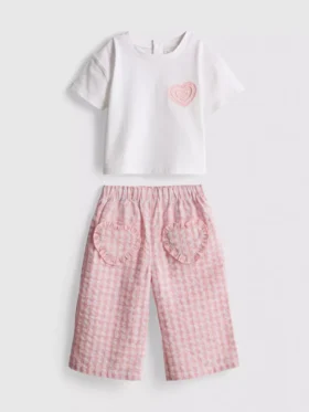 0-36mths | heart pocket t-shirt and pants set