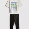 0-36mths | jurassic world t-shirt and leggings set