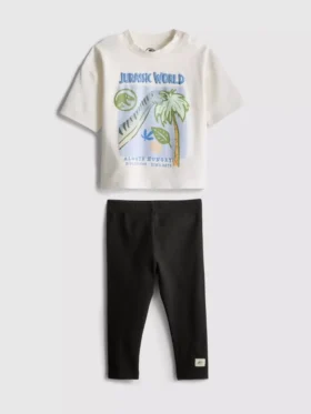0-36mths | jurassic world t-shirt and leggings set