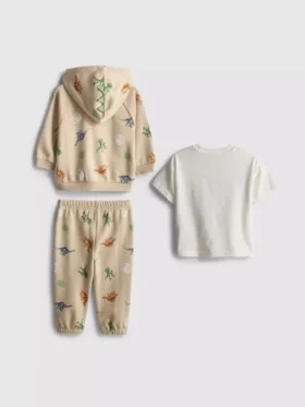 0-36mths | jurassic world t-shirt, hoodie and joggers set