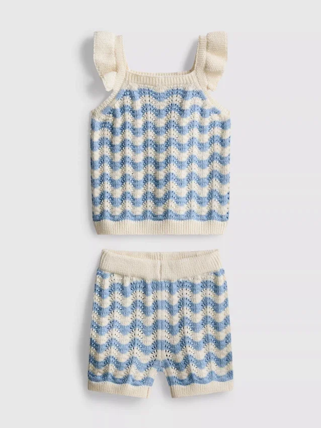 0-36mths | knitted top and shorts set