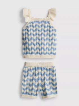 0-36mths | knitted top and shorts set