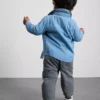 0-36mths | long sleeve t-shirt, pants and denim shirt set