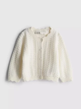 0-36mths | scallop trim cardigan
