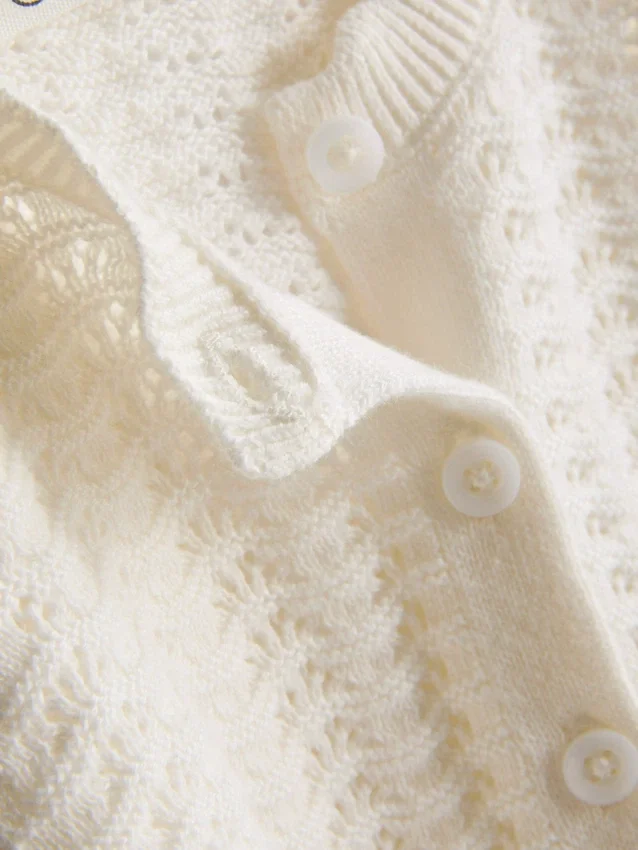 0-36mths | scallop trim cardigan