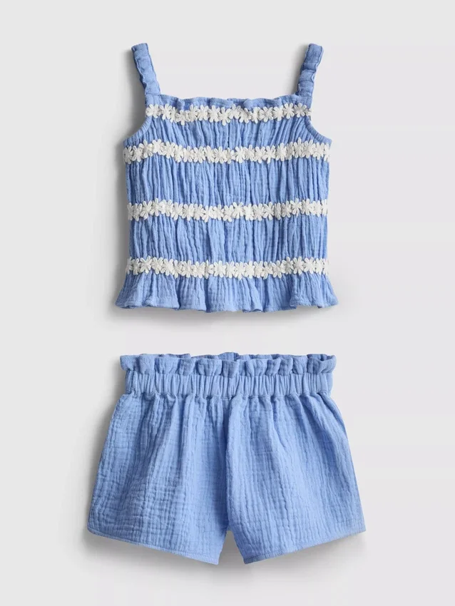 0-36mths | shirred top and shorts set