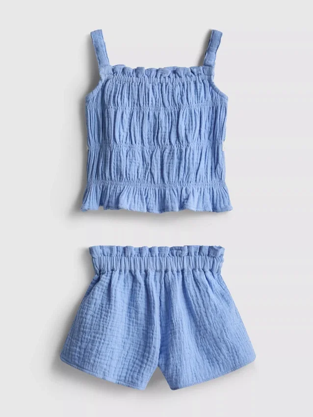 0-36mths | shirred top and shorts set