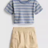 0-36mths | t-shirt and cargo shorts set