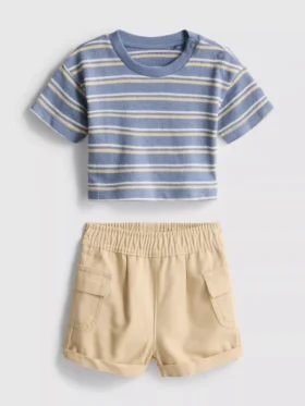 0-36mths | t-shirt and cargo shorts set