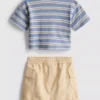 0-36mths | t-shirt and cargo shorts set