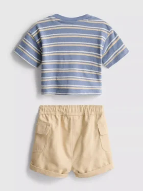 0-36mths | t-shirt and cargo shorts set