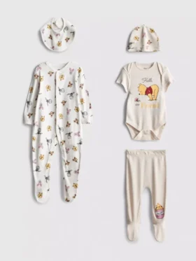 0-9mths | 5-piece disney's winnie the pooh newborn starter set