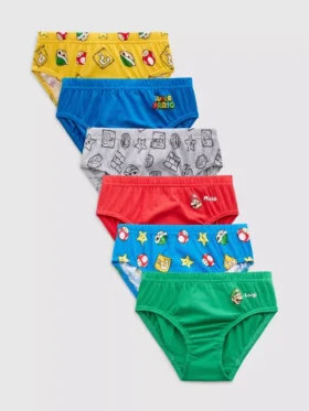 1.5-10yrs | 6pk super mario briefs