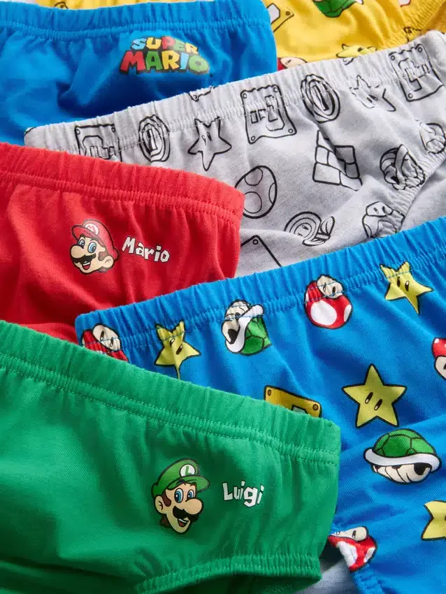 1.5-10yrs | 6pk super mario briefs