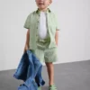 1.5-12yrs | stacey solomon gingham plaid shirt and shorts set