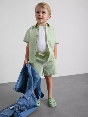 1.5-12yrs | stacey solomon gingham plaid shirt and shorts set