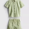 1.5-12yrs | stacey solomon gingham plaid shirt and shorts set