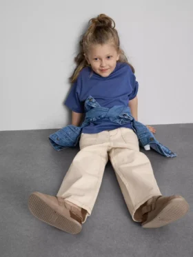 1.5-12yrs | the edit cotton contrast-stitch pants