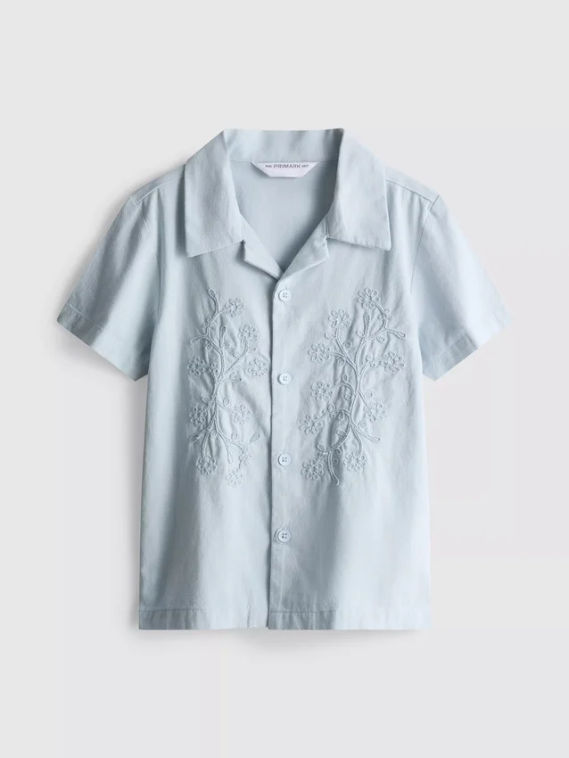 1.5-12yrs | the edit cotton floral embroidered shirt