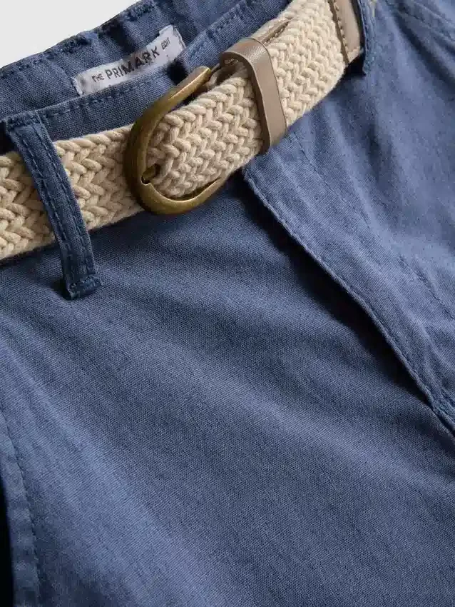 1.5-12yrs | the edit linen-blend belted chino shorts