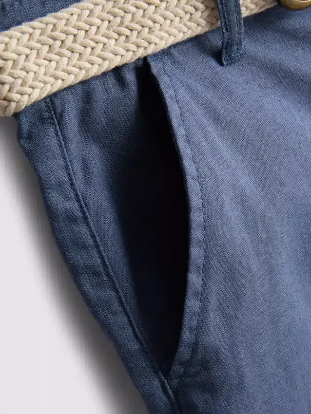 1.5-12yrs | the edit linen-blend belted chino shorts