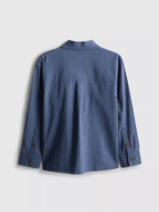 1.5-12yrs | the edit linen-blend overshirt
