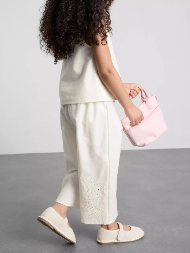 1.5-12yrs | the edit linen mix embroidered pants