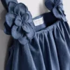 1.5-12yrs | the edit linen mix floral appliqua top and skirt set