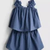 1.5-12yrs | the edit linen mix floral appliqua top and skirt set