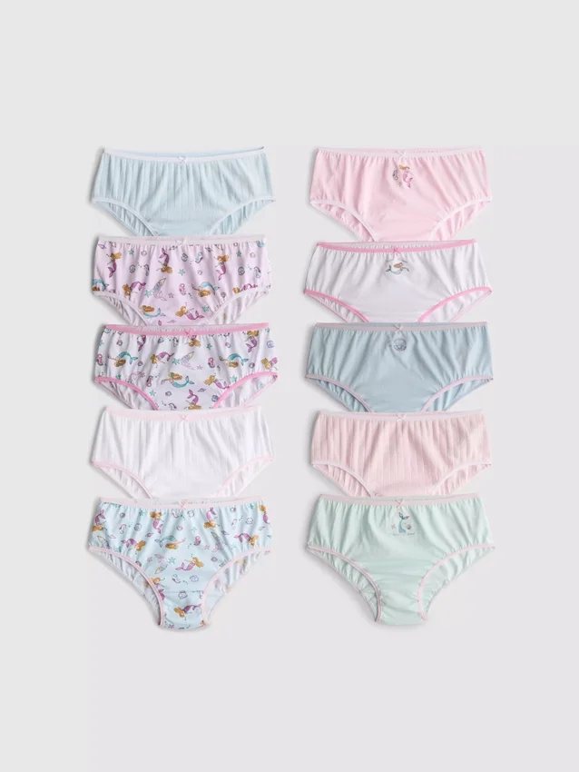 1.5-14yrs | 10pk mermaid graphic briefs