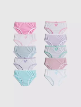 1.5-15yrs | 10pk heart graphic briefs