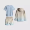 1.5-7yrs | 3-piece active t-shirt, shorts, and hoodie set